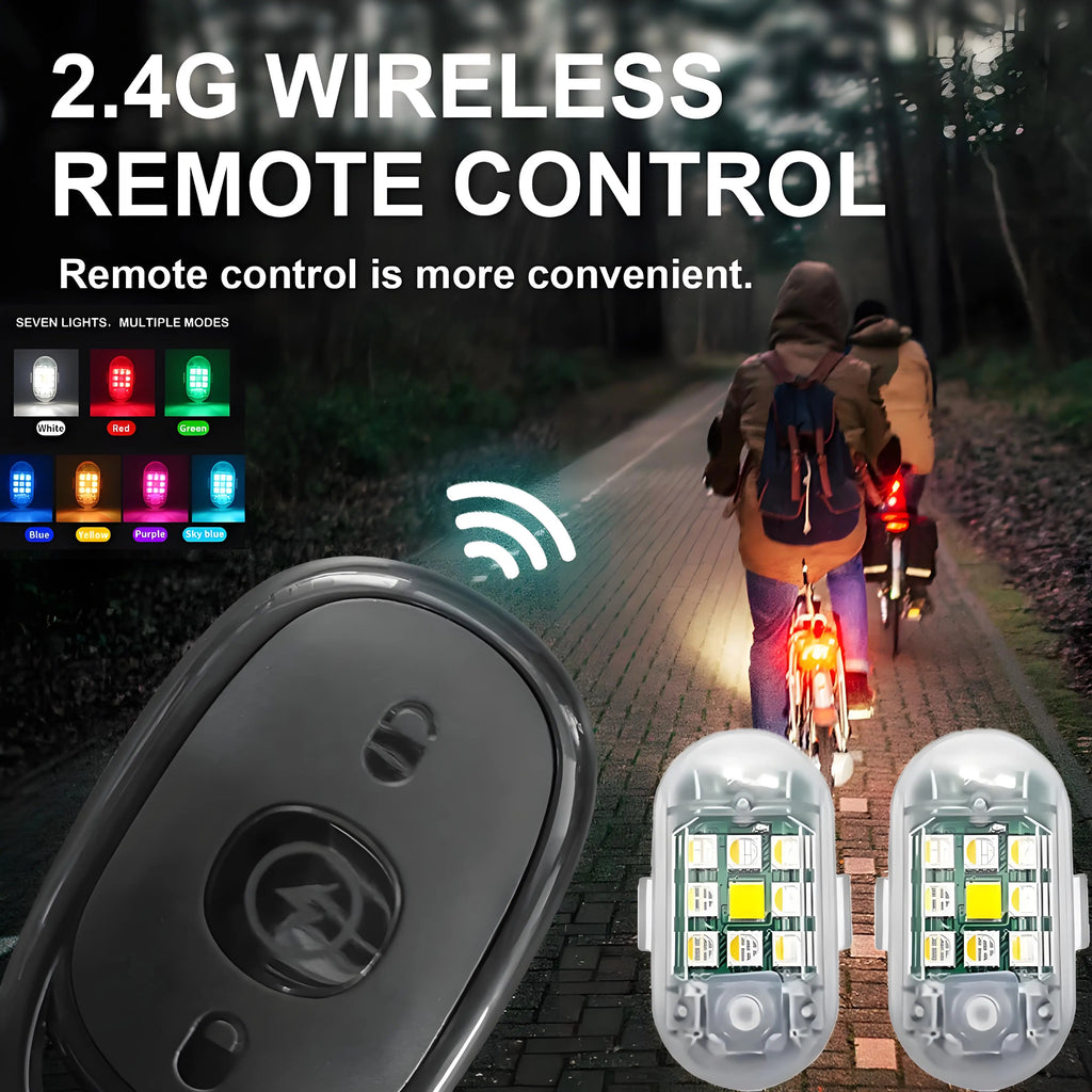 7-Color LED Strobe Warning Light – Drone, Motorcycle & Bike LED Strobe Warning Light Zpaxo