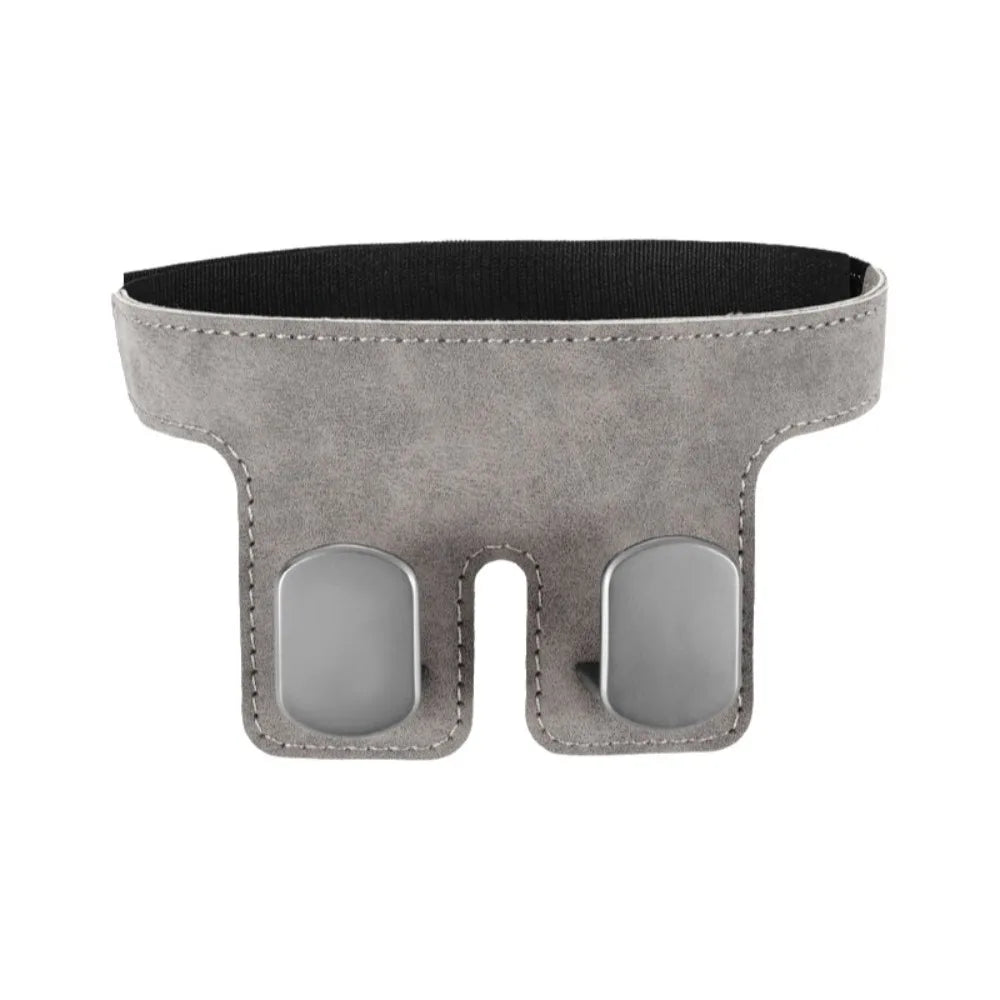 Load-bearing Car Headrest Hook Wear-resistant Double Backseat Hanger Zpaxo Grey Metal Hook