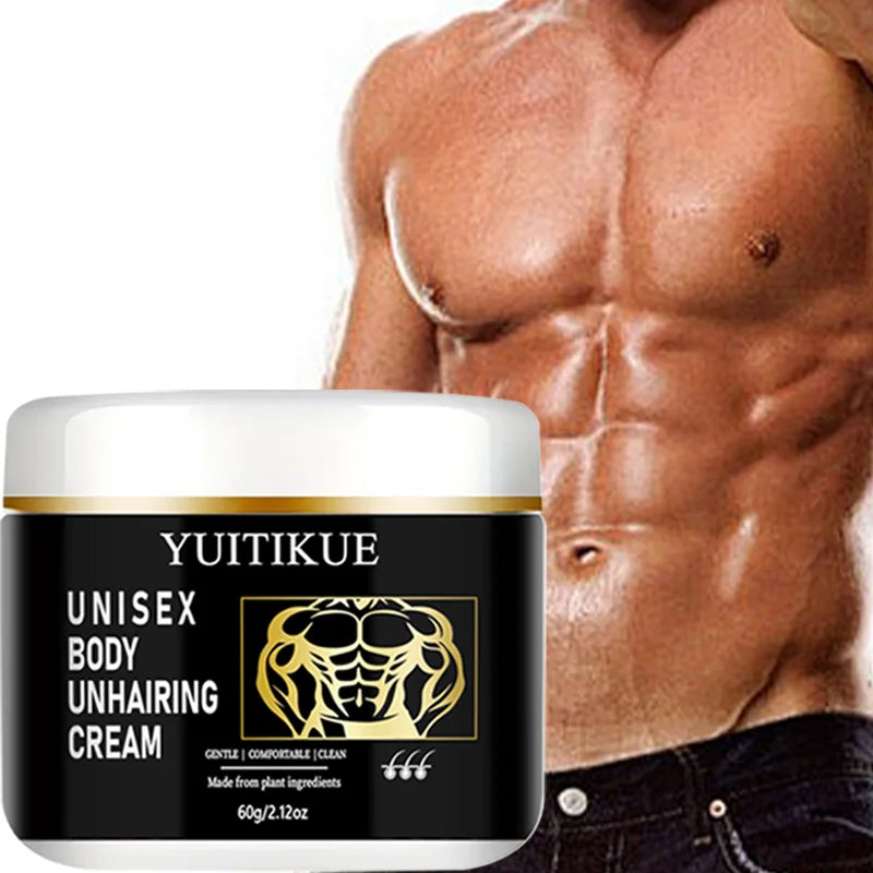 YUITIKUE Plant-Based Hair Removal Cream – Gentle & Unisex 60g Hair Removal Cream Zpaxo