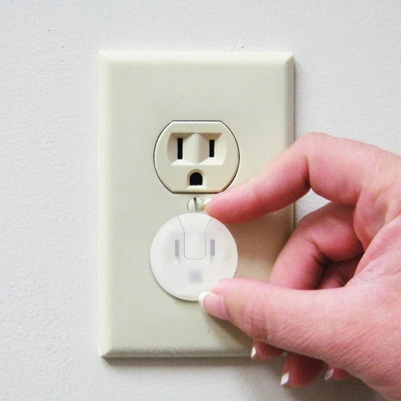 10 Childproof Outlet Covers US Standard Baby Safety Plugs Clear