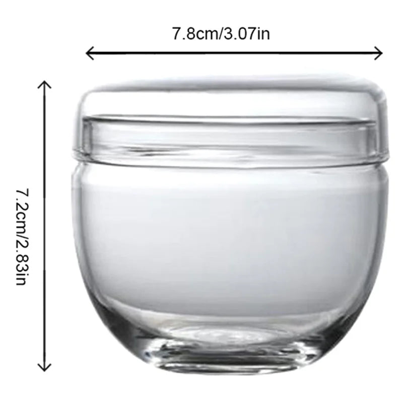 CM Transparent Mini Tea Storage Bottle Lid Small Glass Jar Sugar