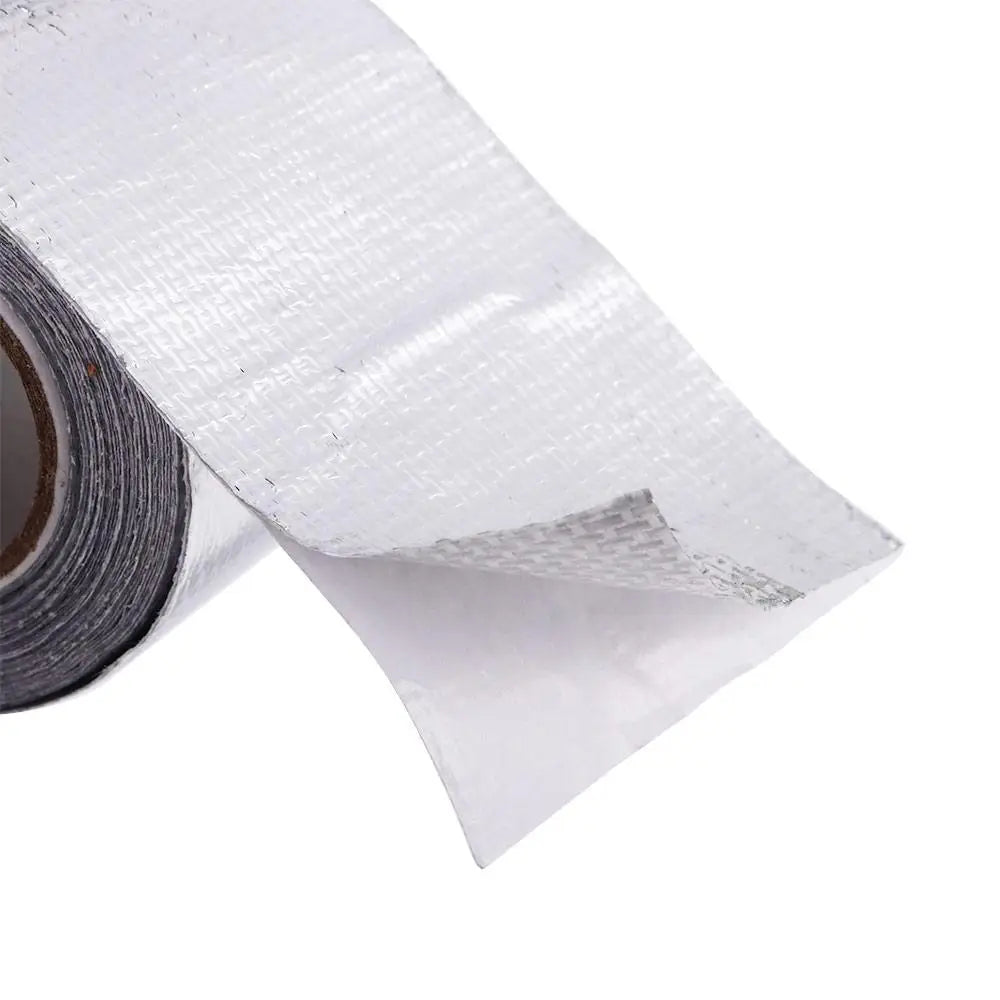 5M Exhaust Pipe Silver Protection Foil Tape Self-adhesive Sticker Zpaxo