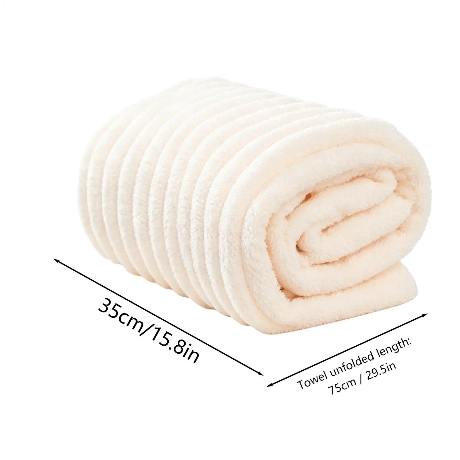 Bath Towel 35x75cm Thick Lint Quick Dry Absorbent Striped Body Cloth