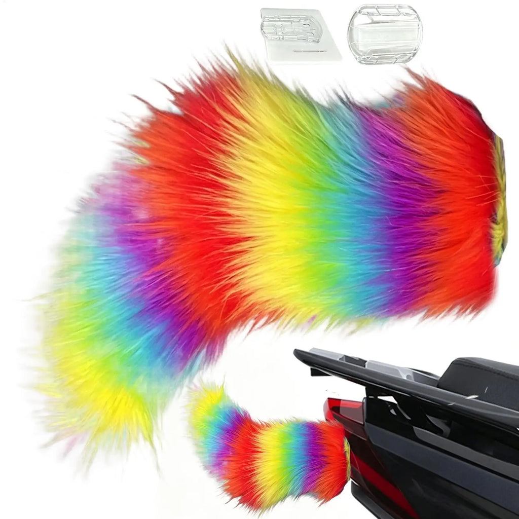 Moving Furry Tail Remote Control Wagging Plush Animal Car Trunk