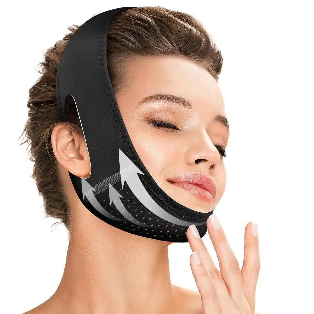 New Adjustable Face Slimming Strap Jawline Shaper Face Slimming Chin Strap Jaw Strap V Line V Face Strap for Sleeping Zpaxo