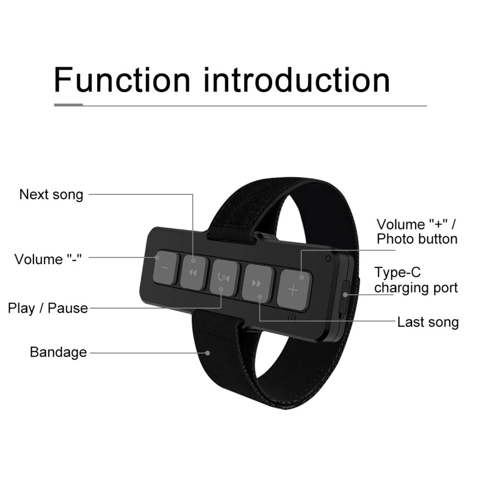 Waterproof Bluetooth Buttons Car Steering Wheel Switch Motorcycle