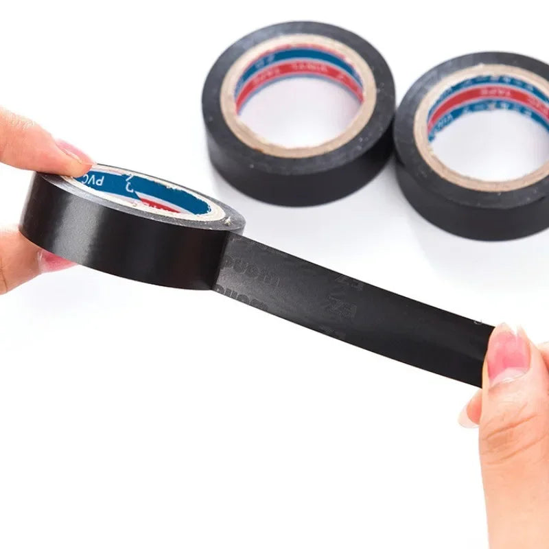 Black Electrical Insulating PVC Tape Heat Resistant Self-adhesive
