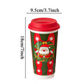 Christmas Coffee Cups Reusable Ceramic Holiday Drinkware Travel Mug