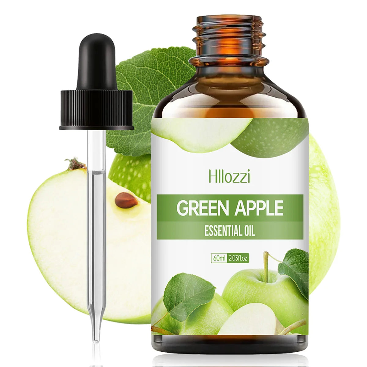 GREEN APPLE ESSENTIAL OIL high-quality moisturizing nourishing massage oil with a refreshing scent, suitable for all skin types Zpaxo 60ml GREEN APPLE Other