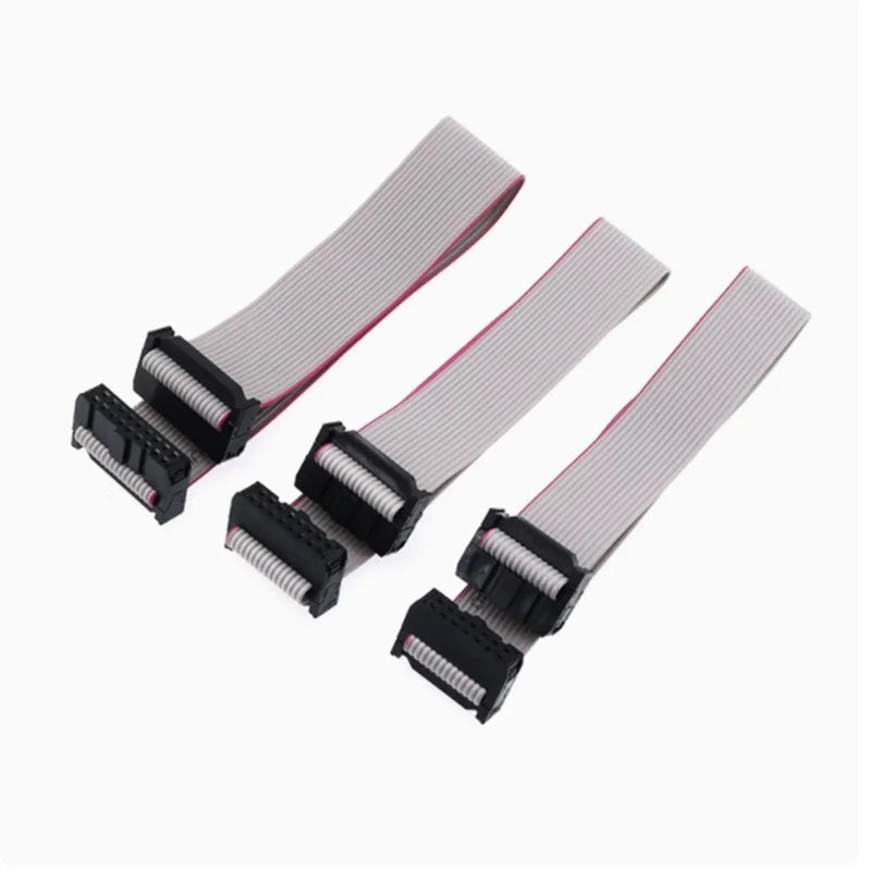 FC gray ribbon cable pressure plug 6/10/14/20/40P horn AVR connection line JTAG display screen 2.54MM Zpaxo