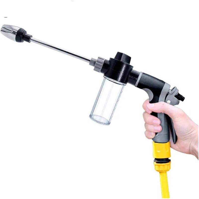 High-Pressure Spray Gun with Soap Dispenser & Long Rod