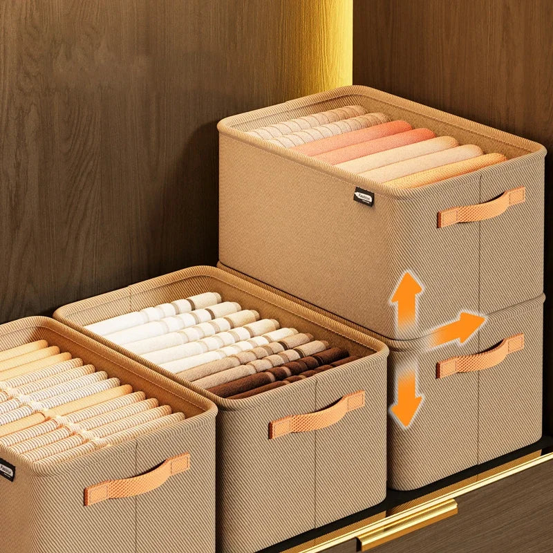 1/2/3PCS Collapsible Clothing Organizer Closet Clothes Pants Storage Organizer Closet Organizer Drawer Organizer Toy Storage Zpaxo