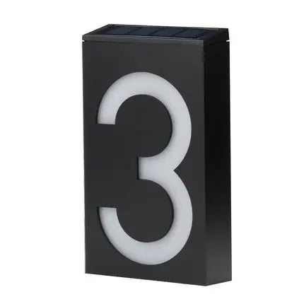Solar LED House Number Outdoor Address Lights Waterpoof Garden Zpaxo 3