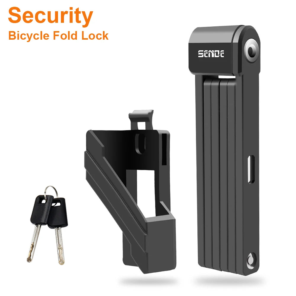 Bike Foldable Lock Anti-theft Electric E-Bike Chain Cable Padlock Bicycle Motorcycle Safety Portable Locks Bicycle Accessories Zpaxo