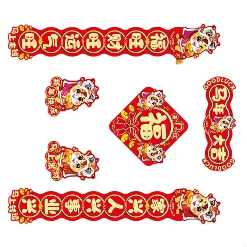 Festival 2026 Horse Red Couplets Traditional Designs Paper Year