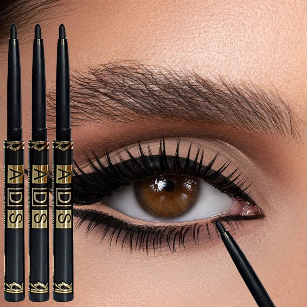 Black Eyeliner Pencils Waterproof Sweatproof Smudge-proofwith Easy
