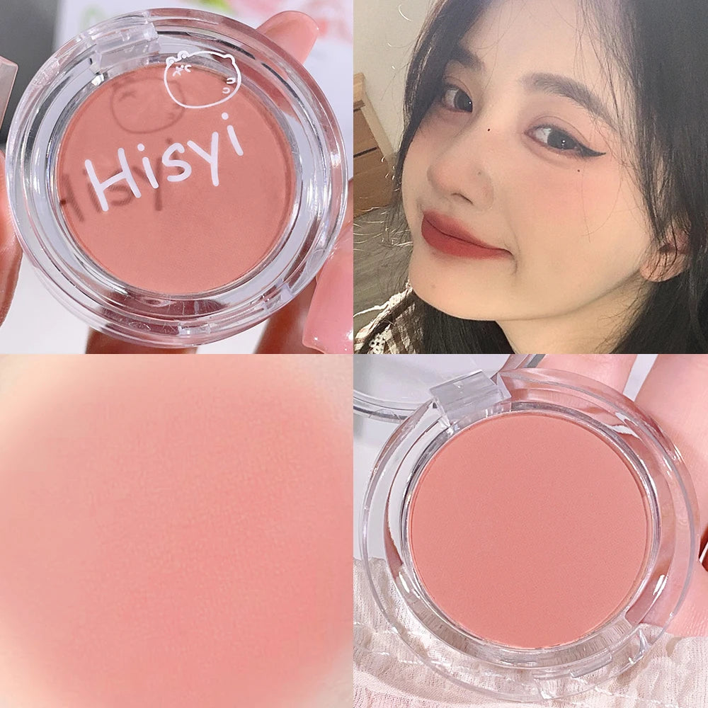 HISYI slightly tipsy blush matte fine flash micro flash natural color makeup pure desire monochrome blush plate Zpaxo 13