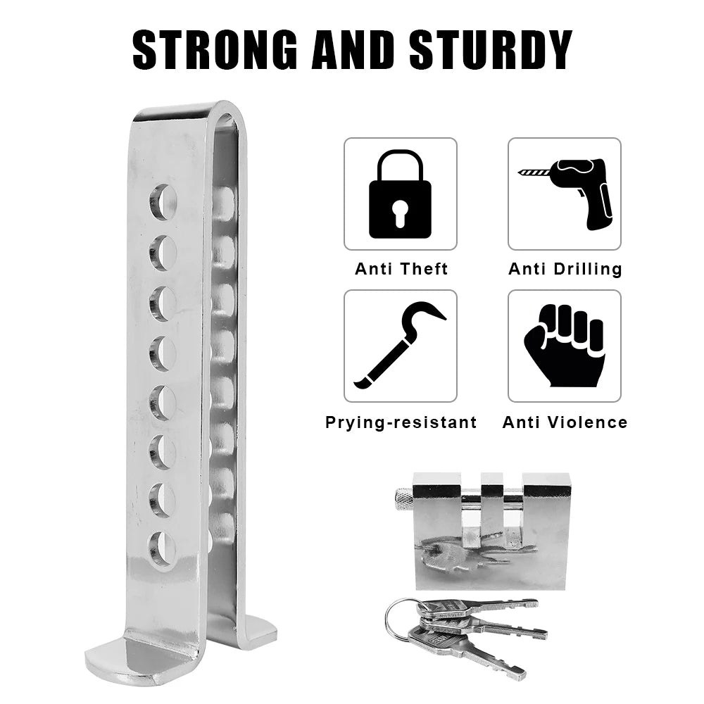 Auto Brake Pedal Lock Universal Steel Stainless Car Clutch Throttle