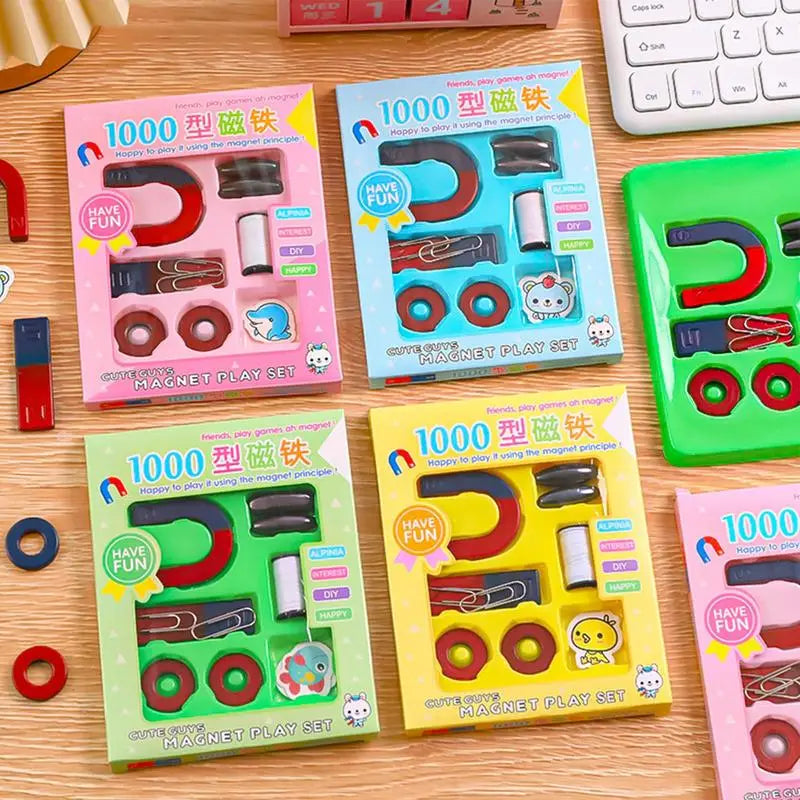 U-shaped Magnet Set For Kids Science Magnets Experiment Physics Kit For Student Stem Experiment Tool Including Horseshoe Magnets Zpaxo