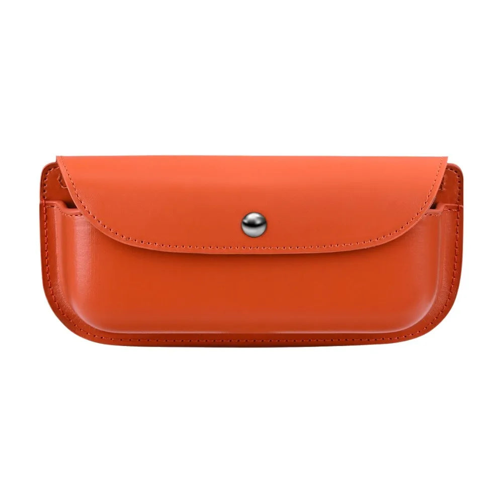 Multi-functional Car Sun Visor Organizer Easy To Install Space Saving Sunshade Storage Bag Easy Access Compact Sun Visor Pocket Zpaxo Leather Orange
