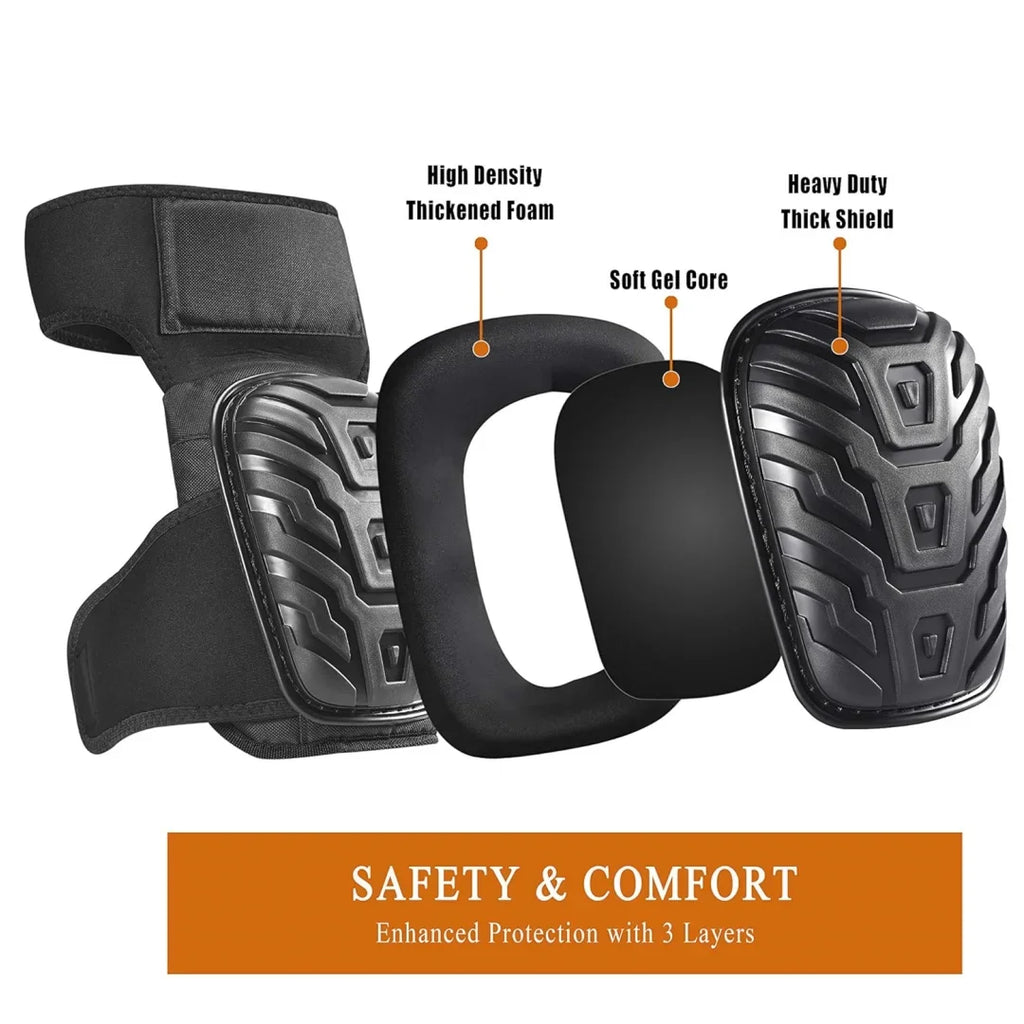 Professional Knee Pads Work Heavy Duty Foam Padding Gel Construction Zpaxo