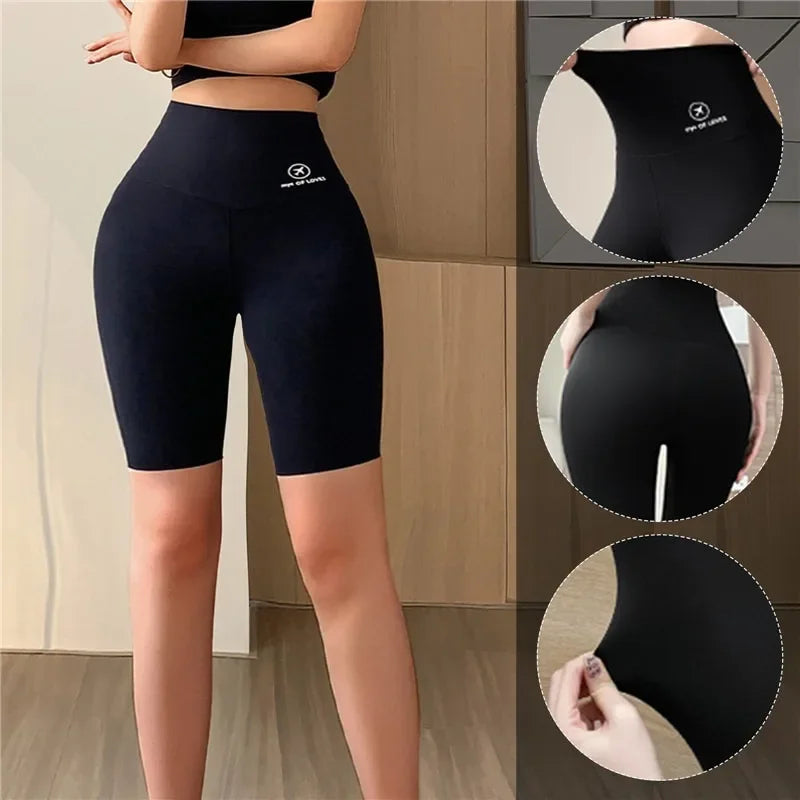 Women's High Waist Butt Lifting Seamless Yoga Shorts