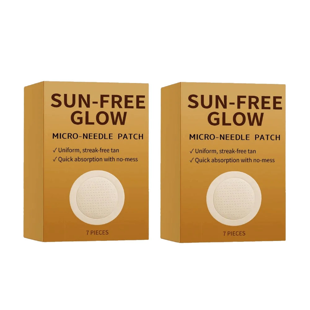 7-Piece Sunless Tanning Patches | Safe Micro-Needle Body Care Self Tanning Patches Zpaxo B