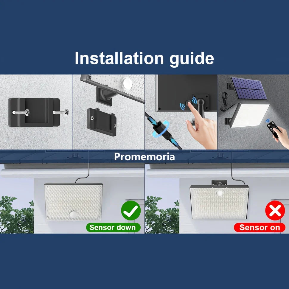 106 400 LED Solar Motion Sensor Floodlight Outdoor Security Light 16 Zpaxo