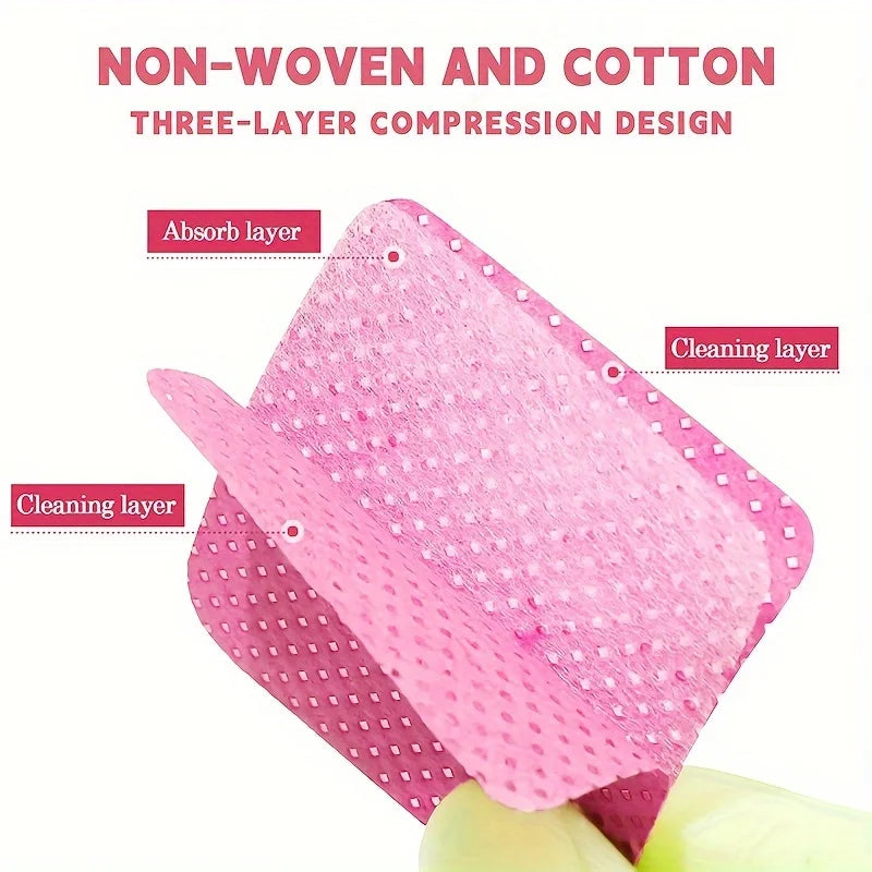 20- Lint-free Nail Wipes Gel Cleansing Tissues Aluminum-free Polish