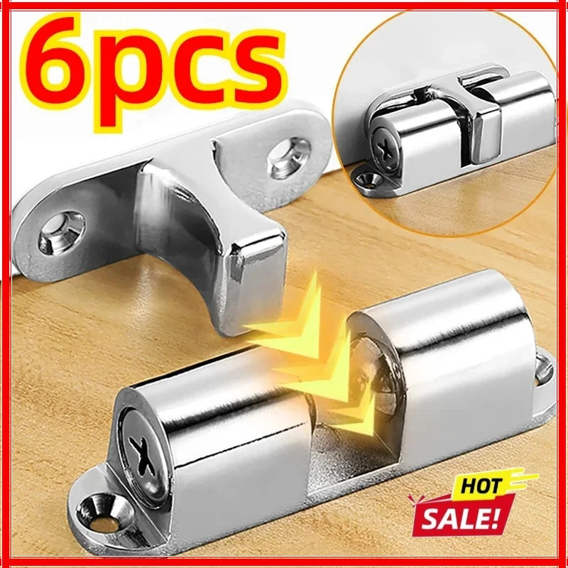 Wholesale Furniture Door Ball Latch Brass Double Roller Spring Ball Catch Latches Cabinet Closet Door Adjustable Tension Latch Zpaxo