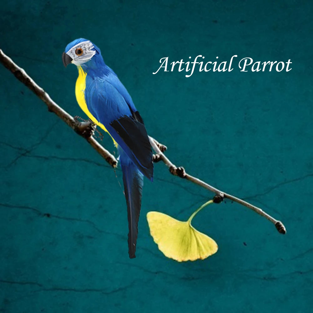 Artificial Simulation Foam Bird Creative Feather Parrot Fake Animal