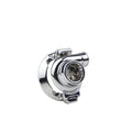 Universal Design Start Stop Buttons Turbine Design One-Click Start Protective Cover Protection Ring High-End Interior Zpaxo Bright silver