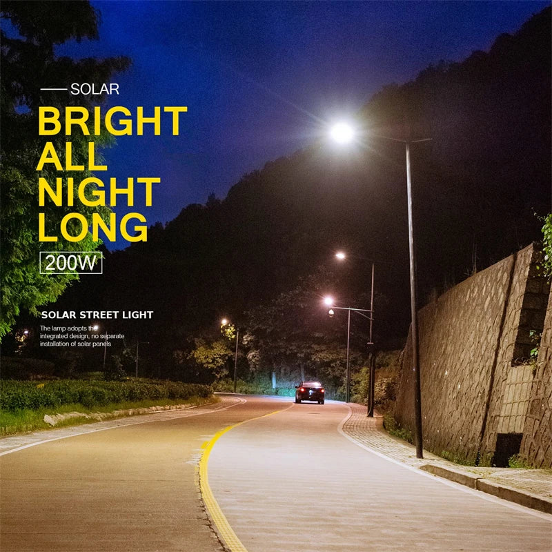 Solar Street Lights Motion Sensor Outdoor 520 LED Powered Lamp Remote Zpaxo