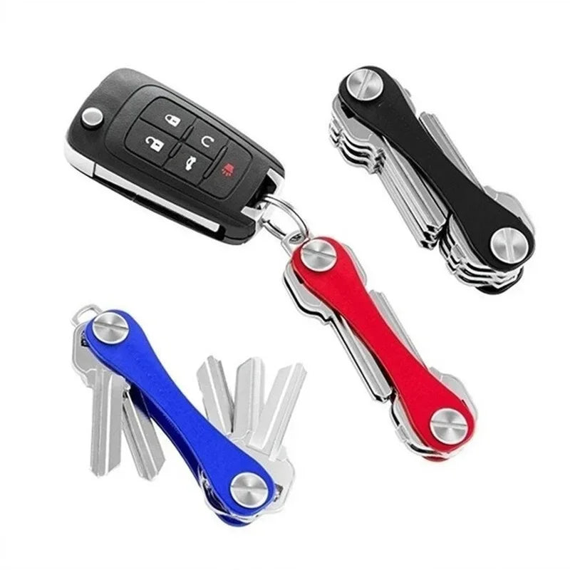 Smart key chain Mini Keychain Compact Key Decorative Holder Clip Home Storage Metal key Clip Aluminum Organizer Keychain Outdoor Zpaxo