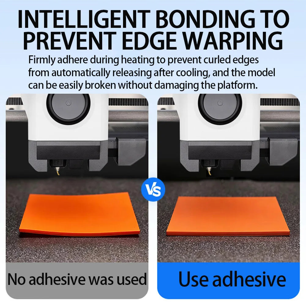 3D Printer Bed Adhesive Strong Grip 3D Printer Build Plates Adhesive Printing Beds Glue Strong Adhesion Long-Lasting Solution Zpaxo