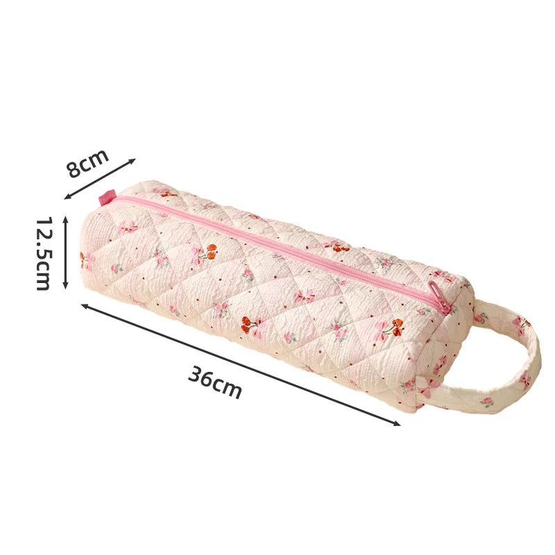 New Travel Hair Dryer Storage Bag with Handle Dustproof Curler Storage Bag Large Capacity Soft Quilting Cotton Hair Organizer Zpaxo