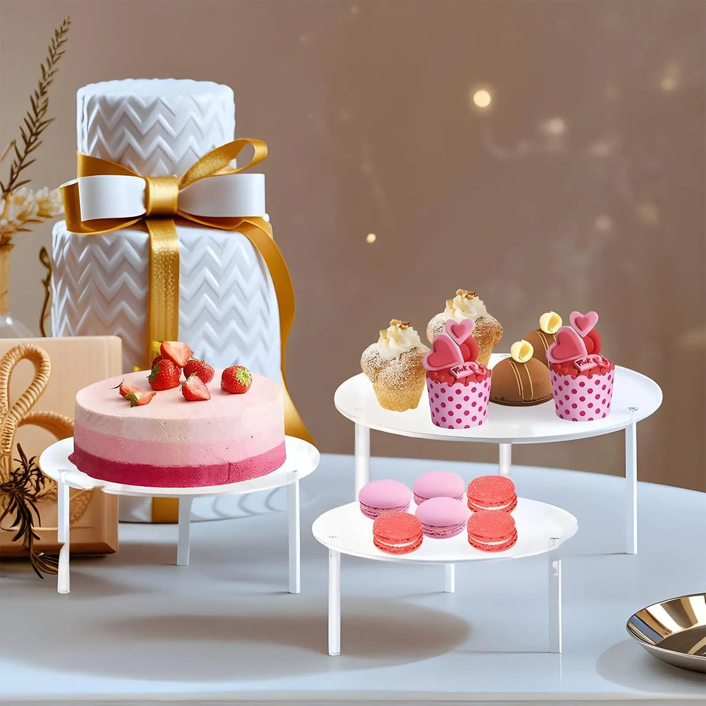 Cupcake Stand 3 Serving Dessert Display Holder Acrylic Birthday Cake