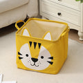 1Pc Multifunctional Storage Bag Cloth Cartoon Folding Toy Storage Box Dirty Clothes Basket Large Capacity Dustproof Zpaxo A1