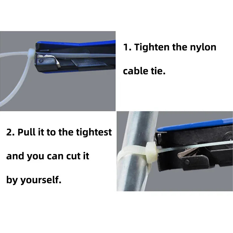 Nylon Zip Tie Pliers HS-600A Fastening Cutting Tool Cable Width 2 4