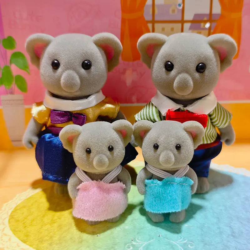 1 12 Simulation Forest Family Doll Accessories Reindeer Panda Zpaxo Koala family