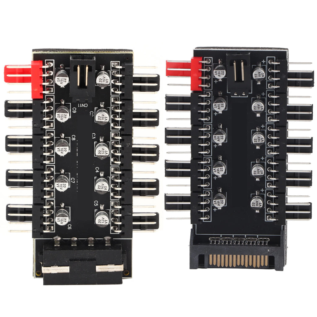 CPU Cooling Hub Chassis Fan Computer Tempreture Regulator 4pin Case