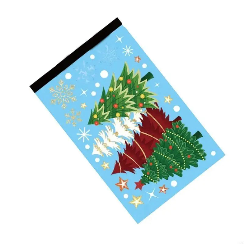 Static Cling Christmas Tree Sticker Waterproof PVC Window Decals