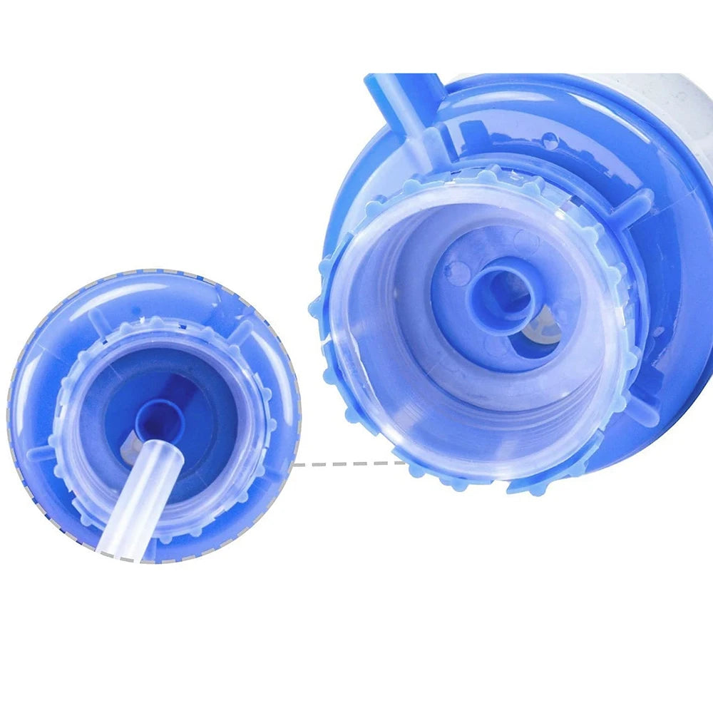 Water Bottles Pump Manual Hand Pressure Drinking Fountain Pressure Pump with Extra Short Tube and Cap Fits Most 5 Gallon Water Zpaxo
