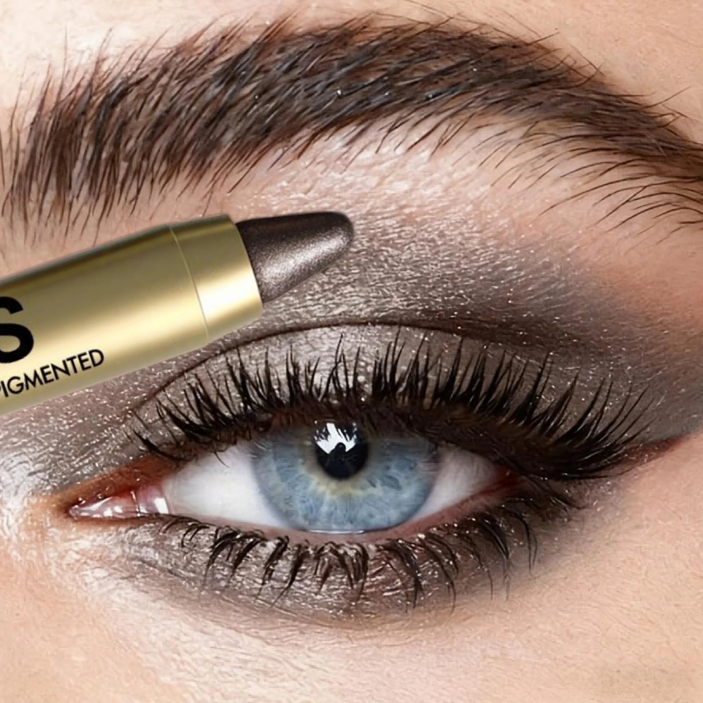 1PC Grey, Sparkle, Luster, Eyeshadow, Eyeshadow Pencil, Waterproof,Highly Pigmented Eye Crayon, Blendable Eye Color Zpaxo