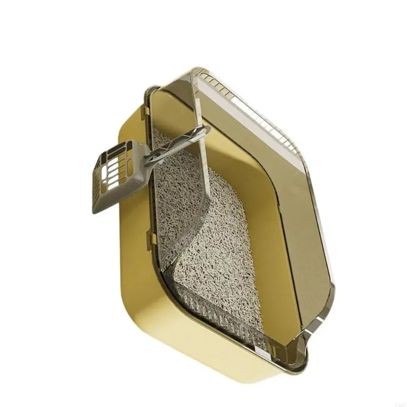 Semiclosed Cats Litter Pan Thick Antipill Wall Space Box Multiple