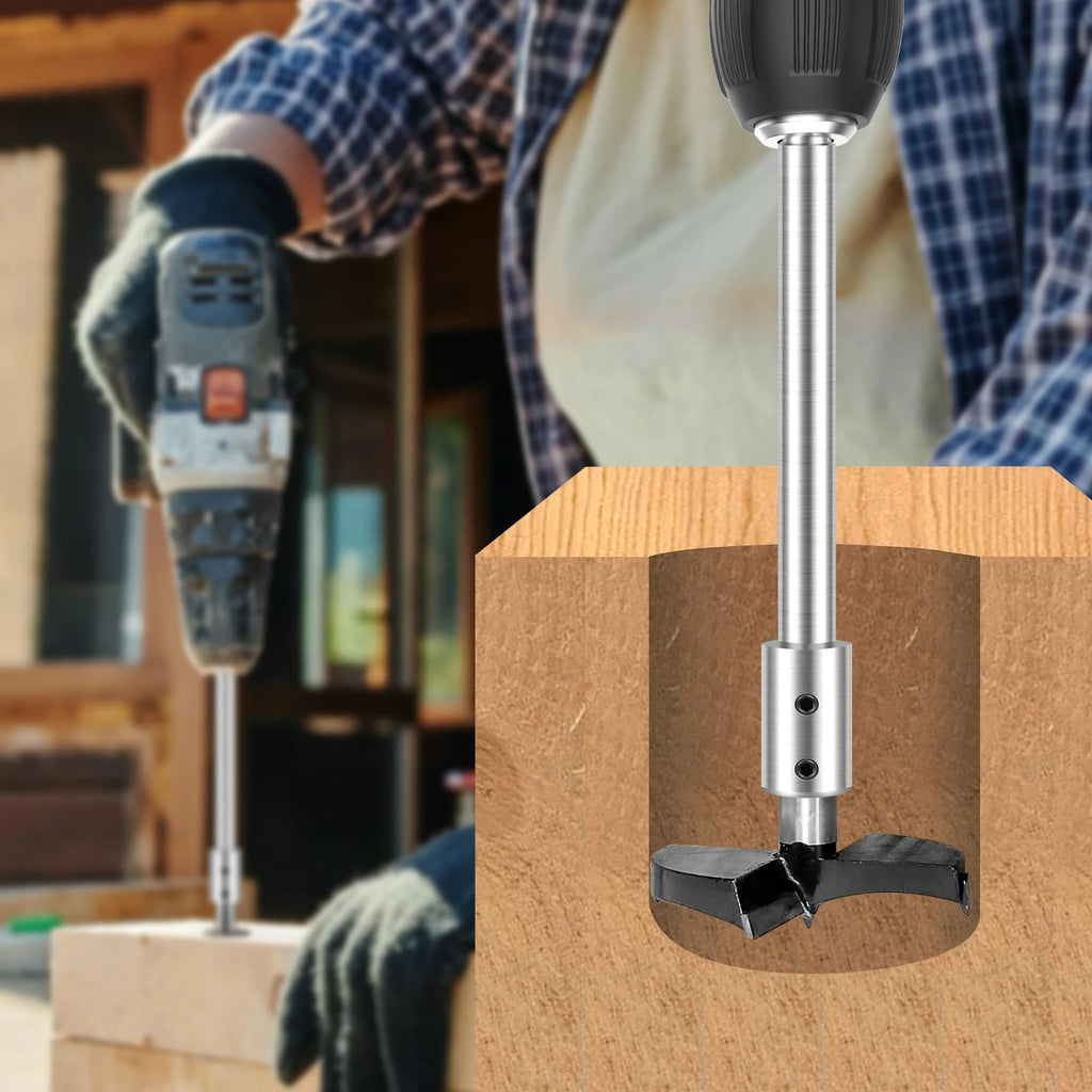4pcs 17cm Core Bit Extension 0.36inch Hex Magnetic Bit Holder Durable Extension Drill Driver Sleeve Adapter For Electric Drill Zpaxo
