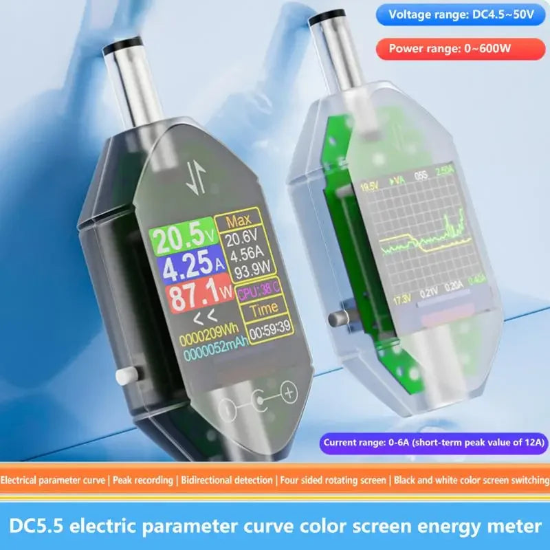 DC5 5x2 5 Instrument Power Capacity Meter DT550 600W DC4 5-50V Max Zpaxo