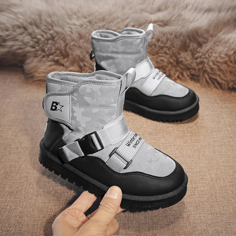 Winter Children Snow Boot Baby Girl Waterproof Thick Cotton Shoe Zpaxo