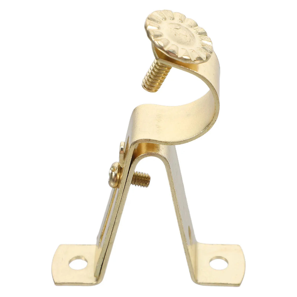 Single Adjustable Curtain Rod Bracket Heavy Duty Iron Wall Mount