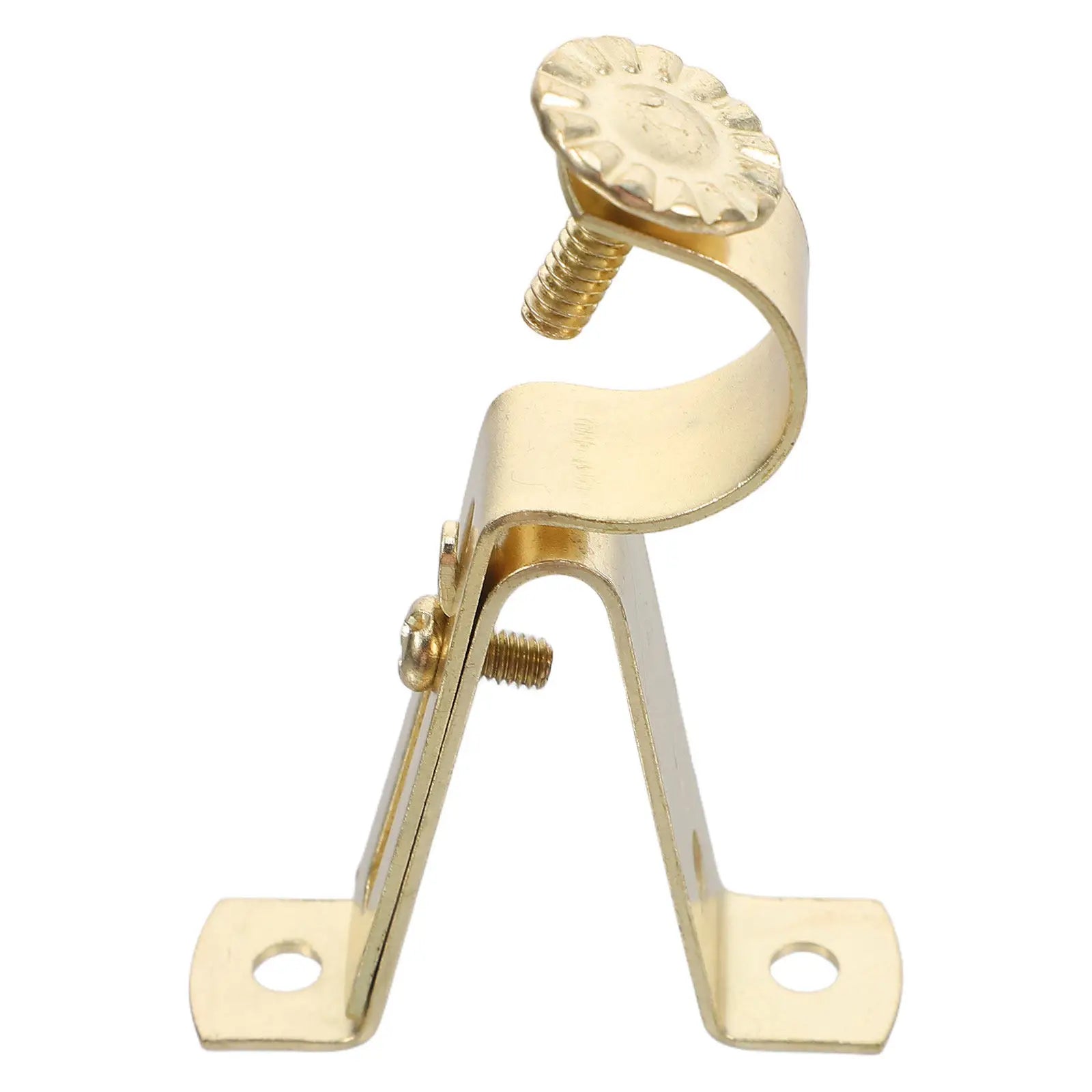 Single Adjustable Curtain Rod Bracket Heavy Duty Iron Wall Mount